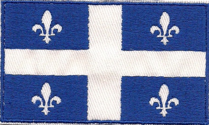 1/2 Canadian/Quebec flag